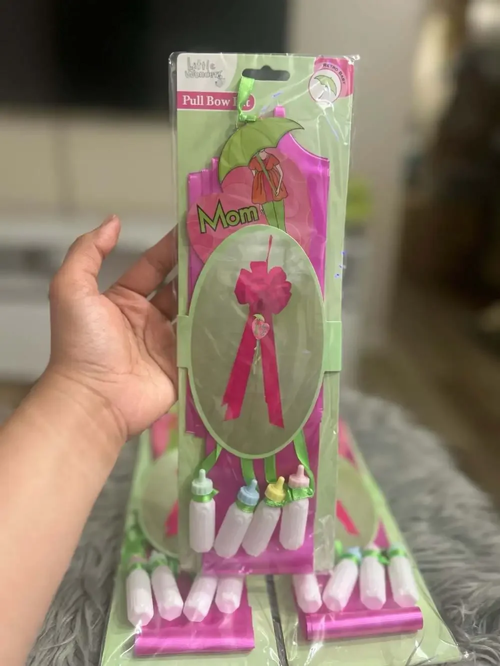 Little Wonders Mom To Be Pull Bow Baby Shower Decoration Kit